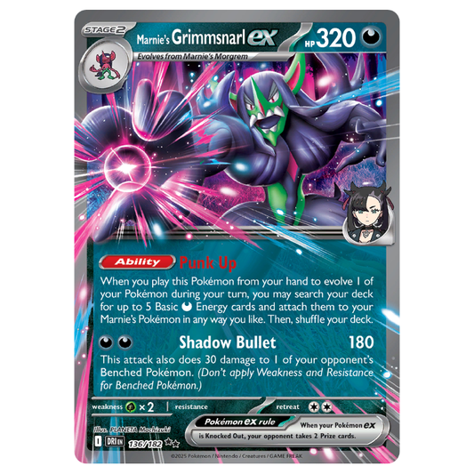 Marnie's Grimmsnarl ex - Destined Rivals - 136/182 - Ultra Rare