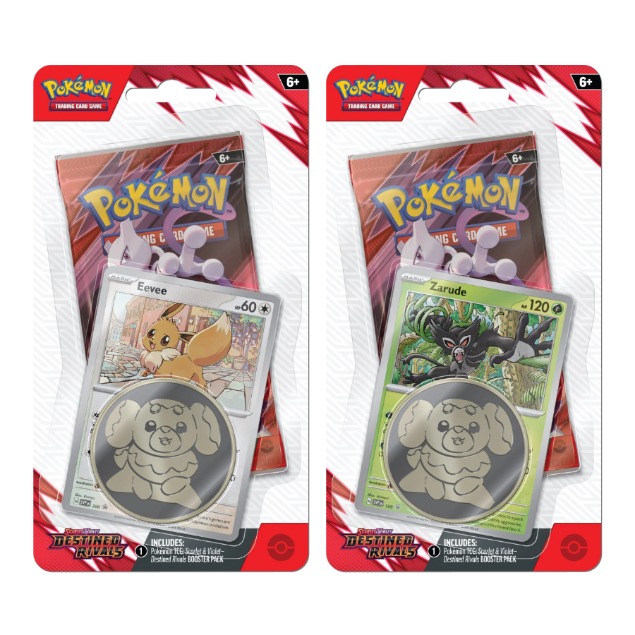 Destined Rivals Single Booster Blister with either Eevee or Zarude Pro ...