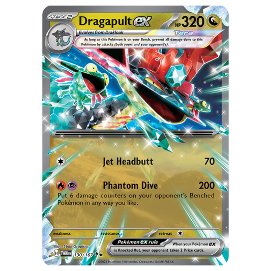 Dragapult ex - Twilight Masquerade - 130/167 - Ultra Rare Holo