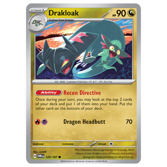 Drakloak - Twilight Masquerade - 129/167 - Common