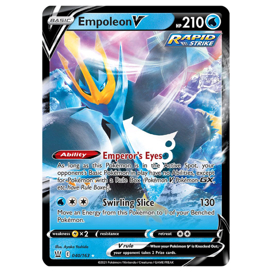 Empoleon V - Battle Styles - 040/163 - Holo Ultra Rare