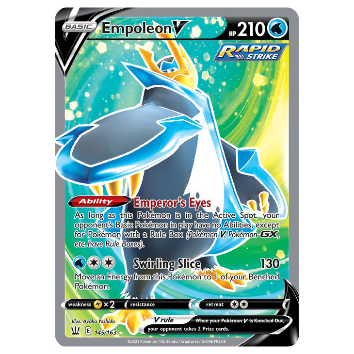 Empoleon V - Battle Styles - 145/163 - Holo Ultra Rare Full Art