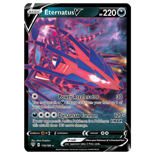 Eternatus V - Darkness Ablaze - 116/189 - Holo Ultra Rare