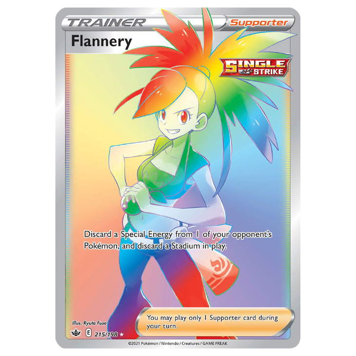 Flannery - Chilling Reign - 215/198 - Holo Rainbow Secret Rare