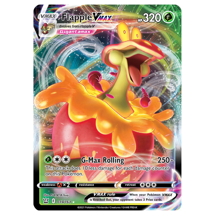 Flapple VMAX - Battle Styles - 019/163 - Holo Ultra Rare VMAX