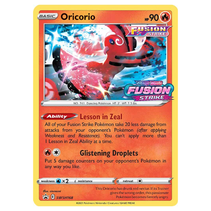 Fusion Strike *SEALED* Holo Promo and 'Evolution pack' featuring Latias, Deoxys, Pyukumuku OR Oricorio