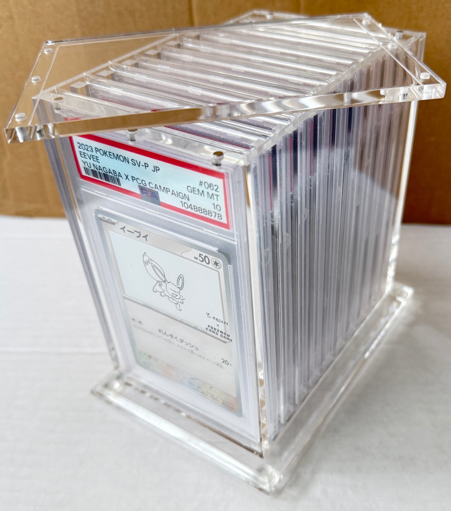 Acrylic 10-Slot PSA Slab Box (Pokmon) The Game Tree NZ Acrylic 10-Slot PSA Slab Box (Pokmon) The Game Tree NZ