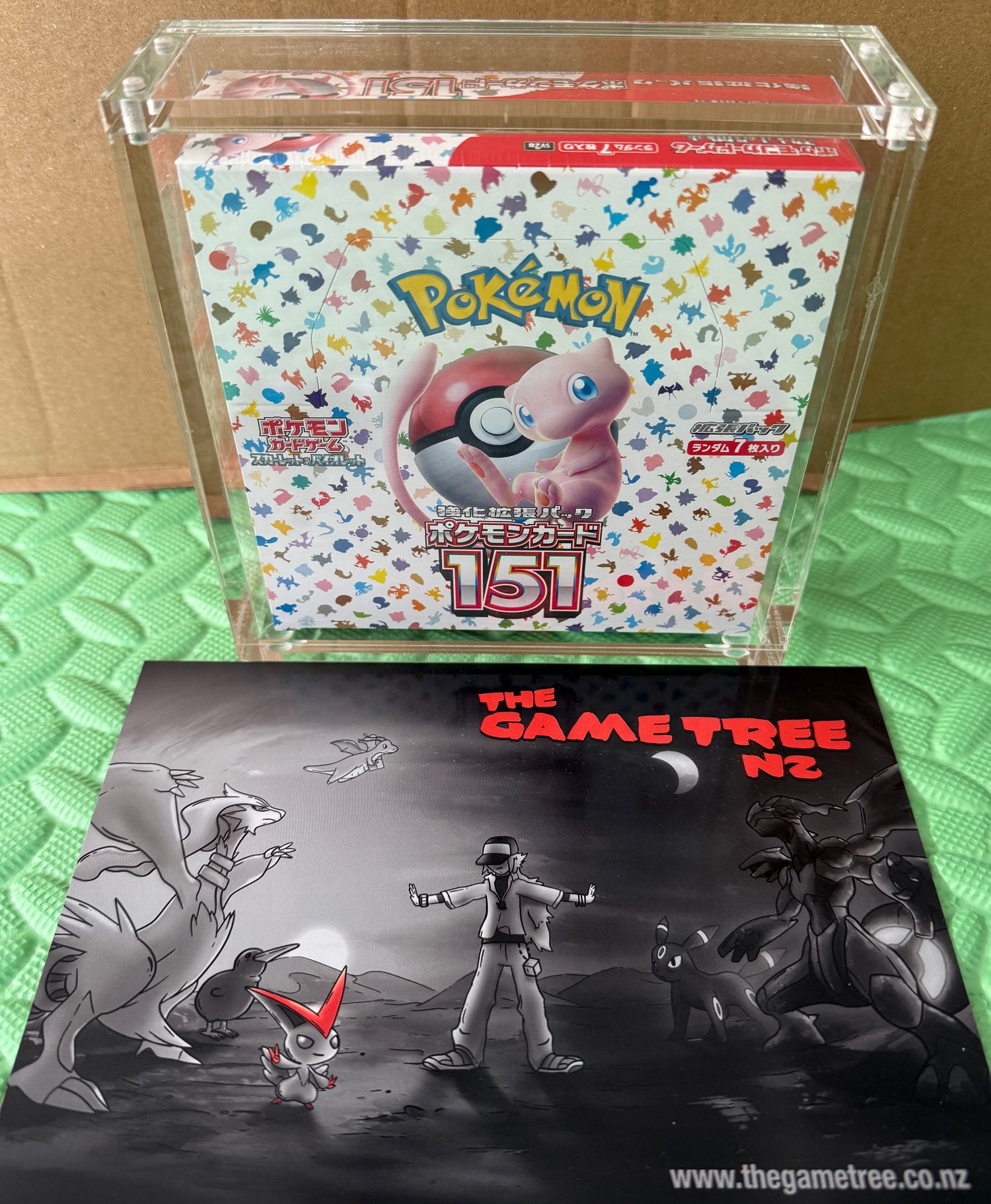 what are the dimensions of a pokemon booster box Acrylic Japanese Pokémon Booster Box Display (Standard size) – The Game Tree NZ