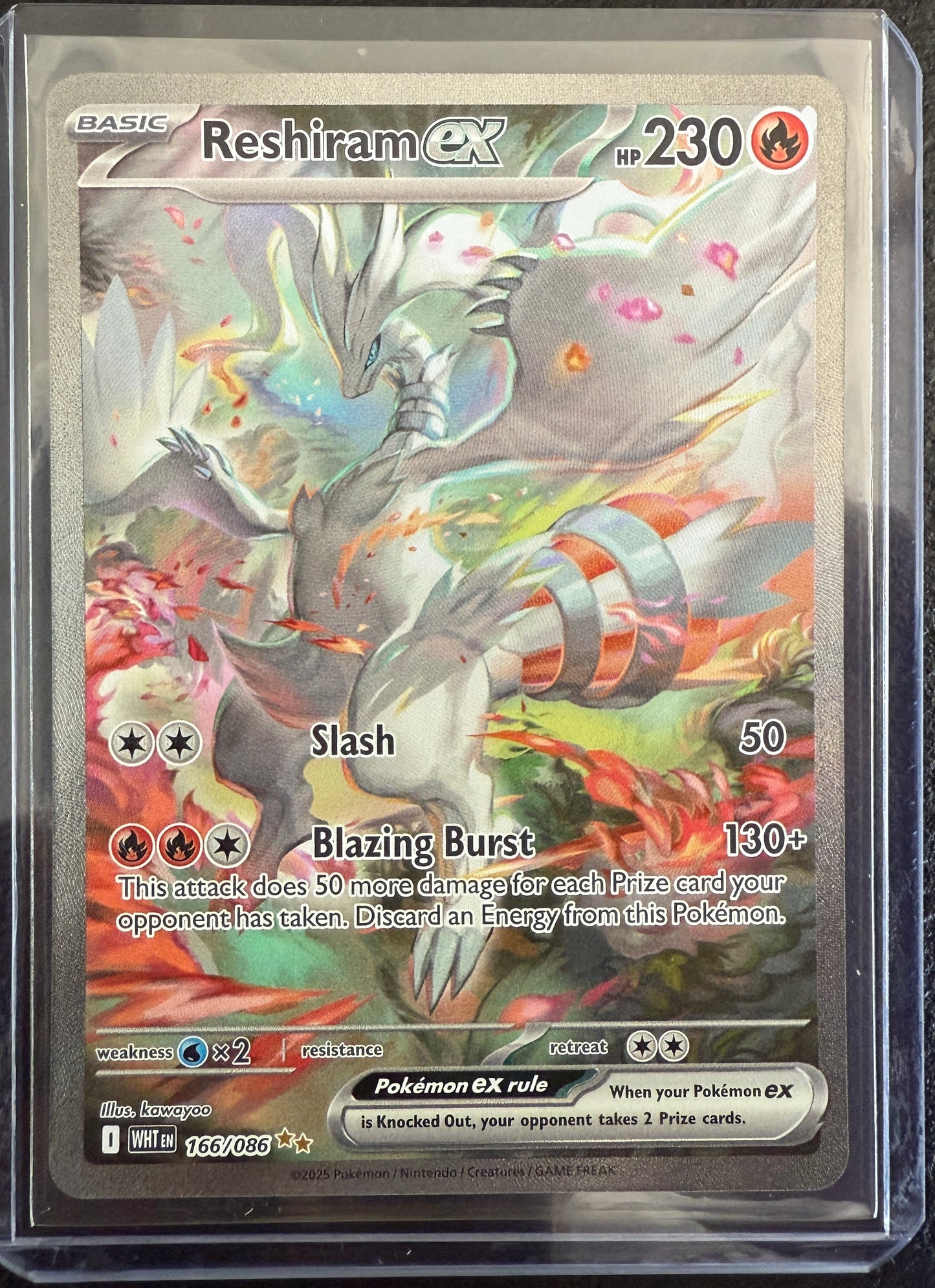 Reshiram ex - White Flare - 166/086 - Special Illustration Rare