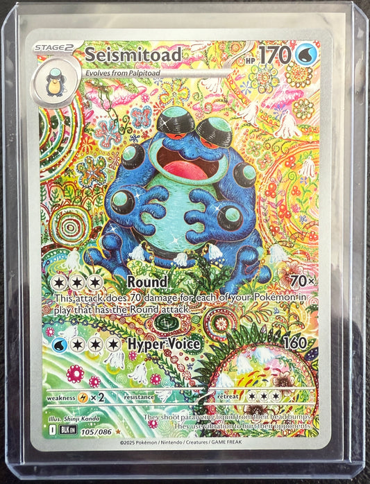 Seismitoad - Black Bolt - 105/086 - Illustration Rare