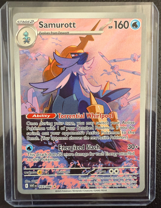 Samurott - White Flare - 107/086 - Illustration Rare