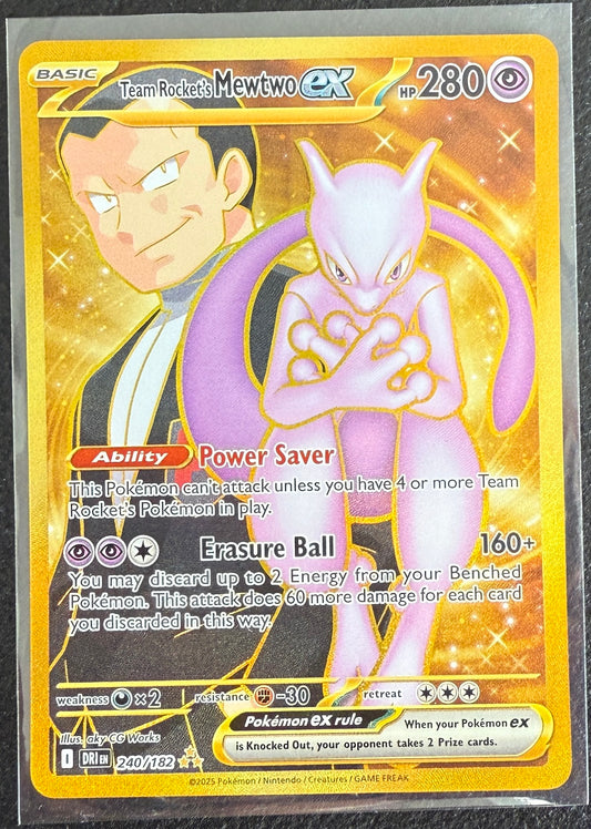 Team Rocket's Mewtwo ex - Destined Rivals - 240/182 - Gold Rare