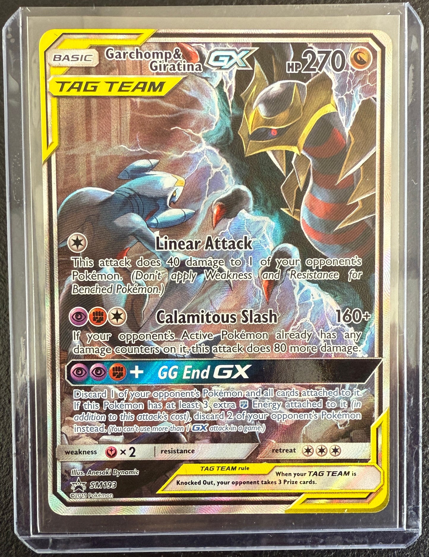 SM193 Garchomp & Giratina GX - SM Alt. Art Promo (MP+)