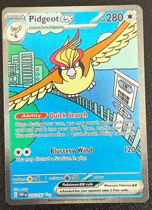 Pidgeot ex - Obsidian Flames - 225/197 - SIR (LP)