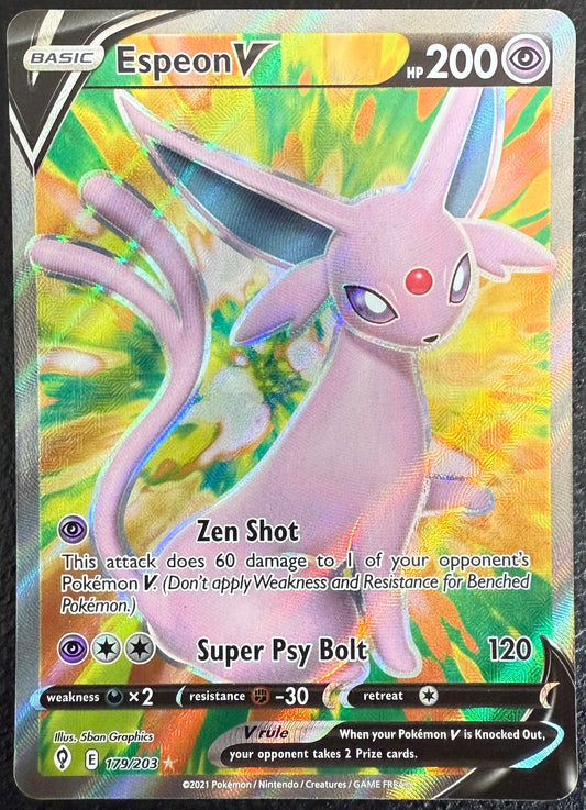 Espeon V - Evolving Skies - 179/203 - Holo Ultra Rare Full Art