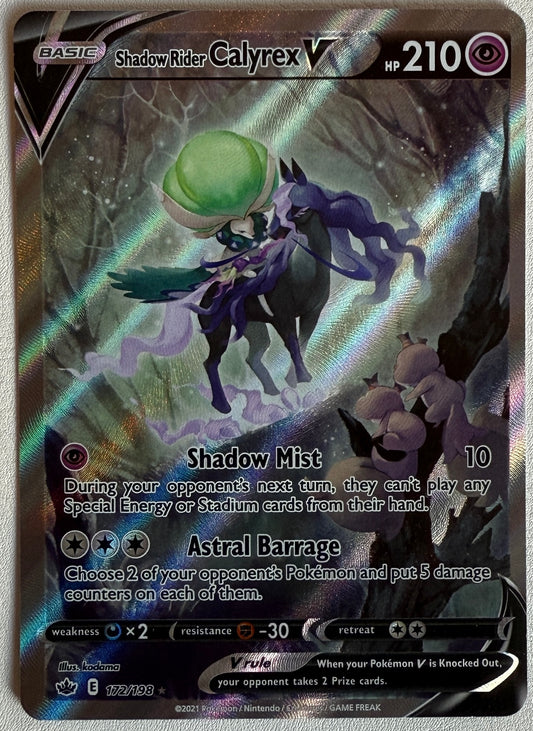 Shadow Rider Calyrex V - Chilling Reign - 172/198 - Alt. Art