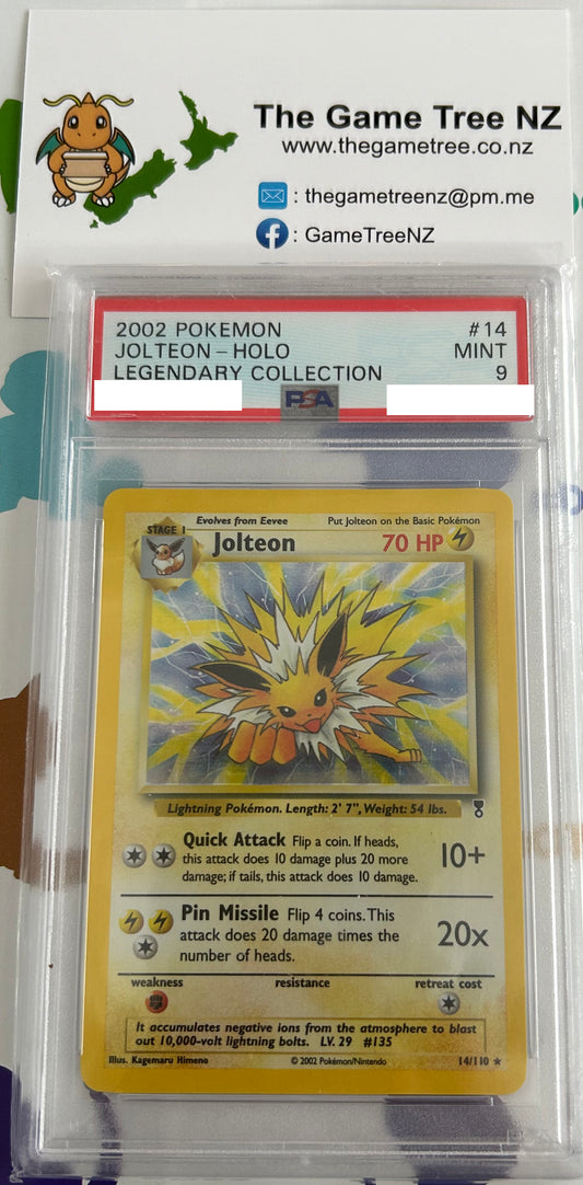 PSA 9 MINT Jolteon - Legendary Collection Holo 14/110