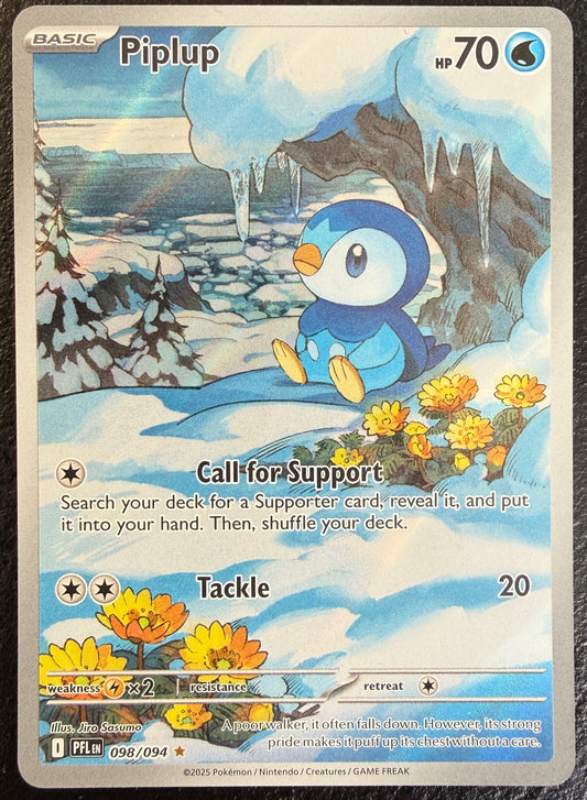 Piplup - Phantasmal Flames - 098/094 - Illustration Rare