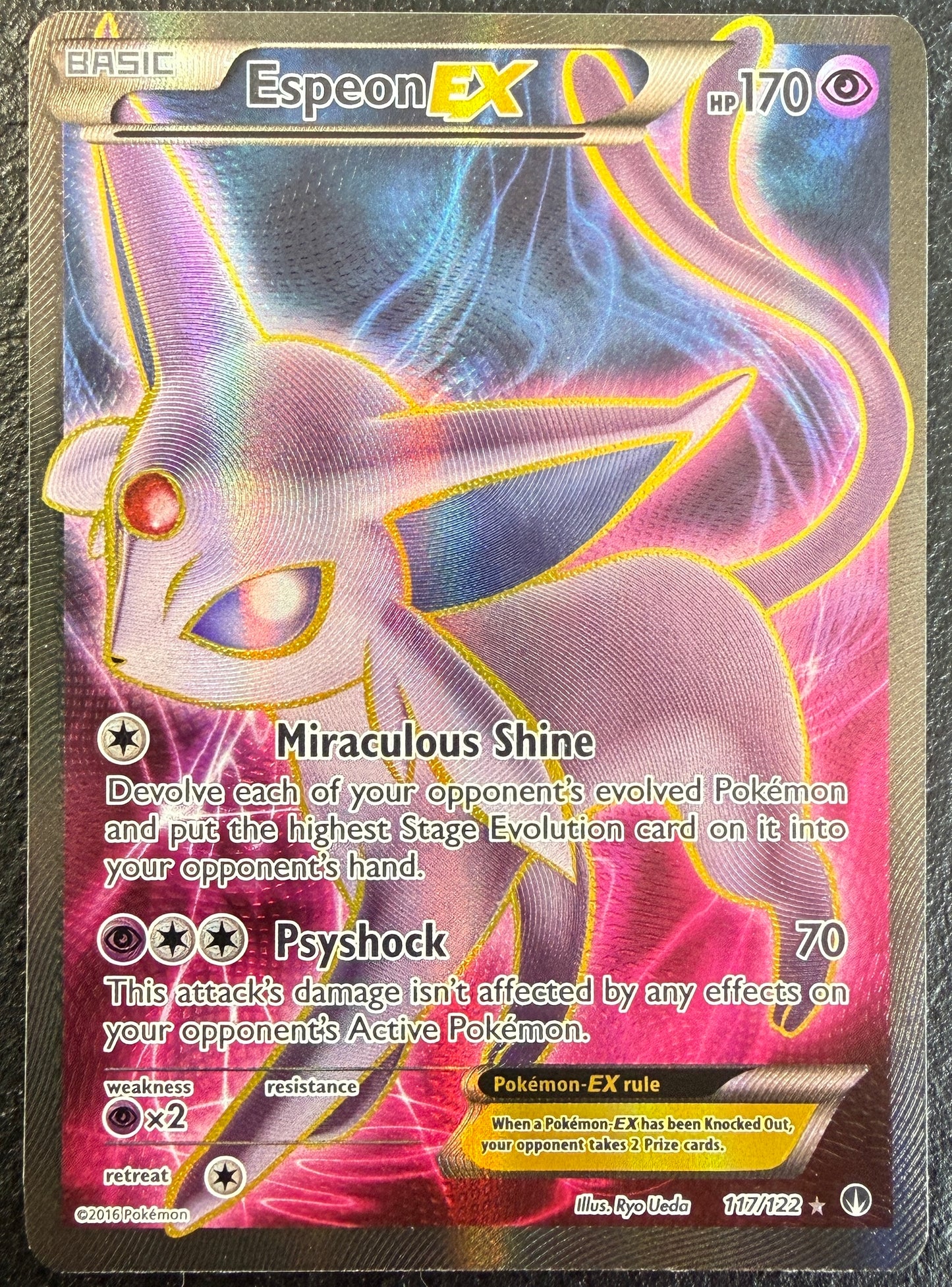 Espeon EX - Breakpoint - 117/122 - Ultra Rare Full Art (MP)
