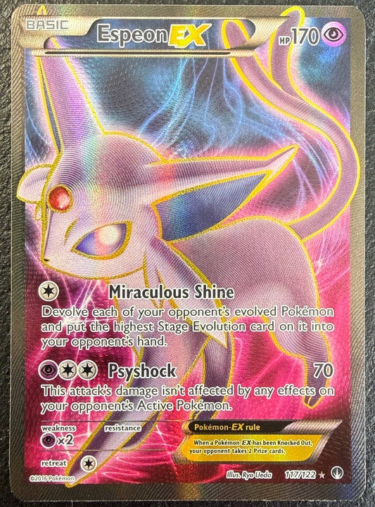 Espeon EX - Breakpoint - 117/122 - Ultra Rare Full Art (MP)