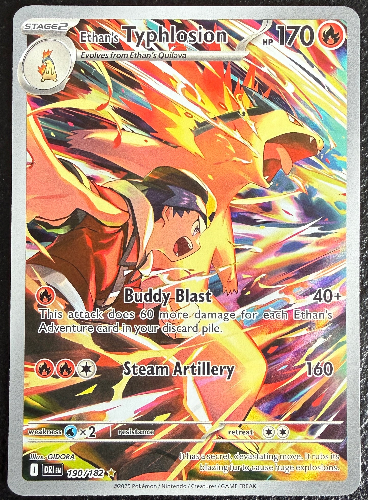 Ethan's Typhlosion - Destined Rivals - 190/182 - Illustration Rare