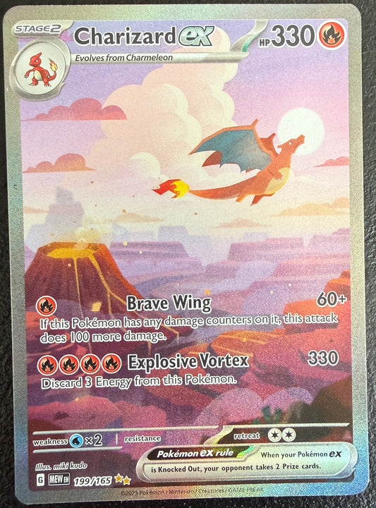 Charizard ex - 151 - 199/165 - Special Illustration Rare (LP to NM)