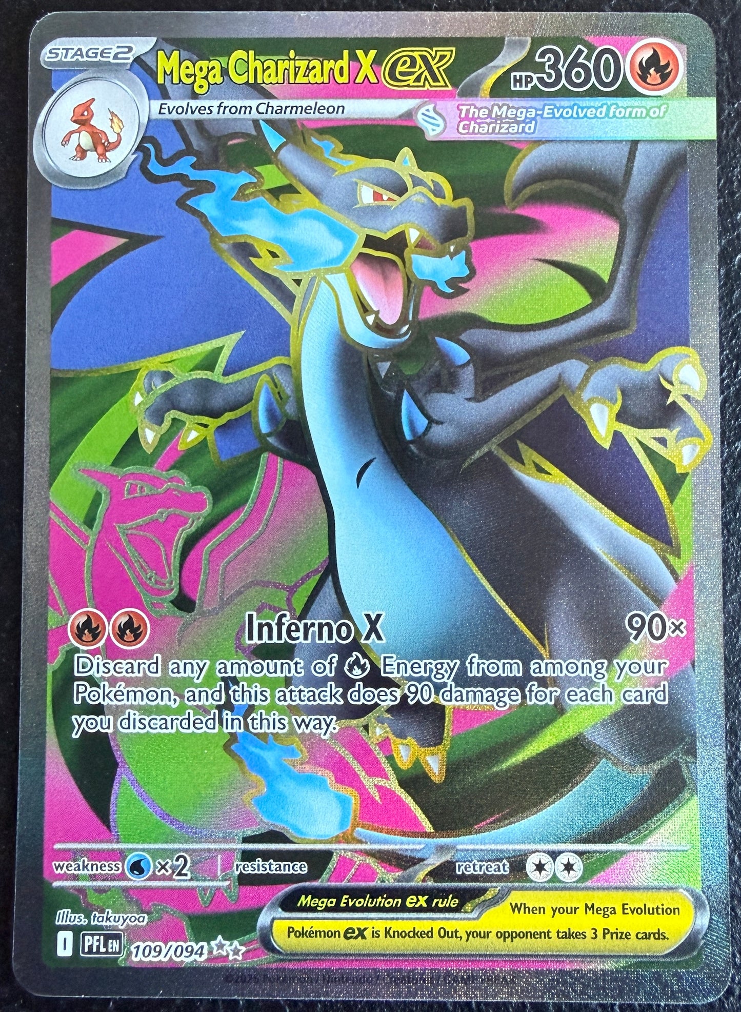 Mega Charizard X ex - Phantasmal Flames - 109/094 - Ultra Rare Full Art