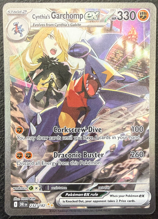 Cynthia's Garchomp ex - Destined Rivals - 232/182 - Special Illustration Rare