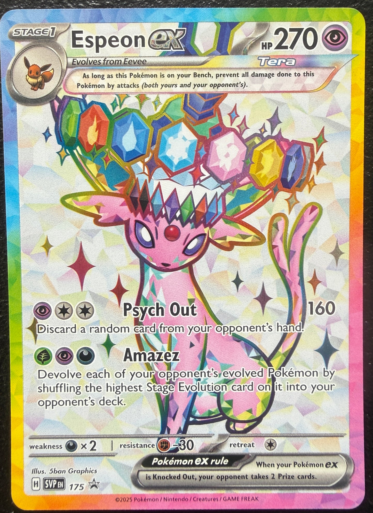 SVP175 Espeon ex - Holo Promo