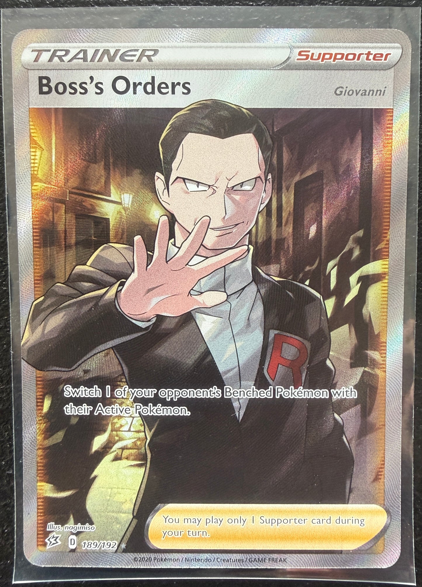Boss's Orders - Rebel Clash - 189/192 - Full Art Ultra Rare