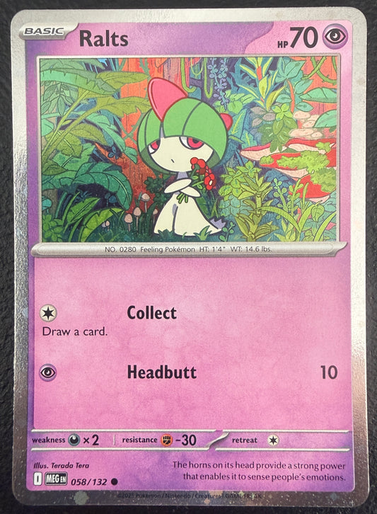 Ralts - Mega Evolution - 058/132 - Promo Holo "common"