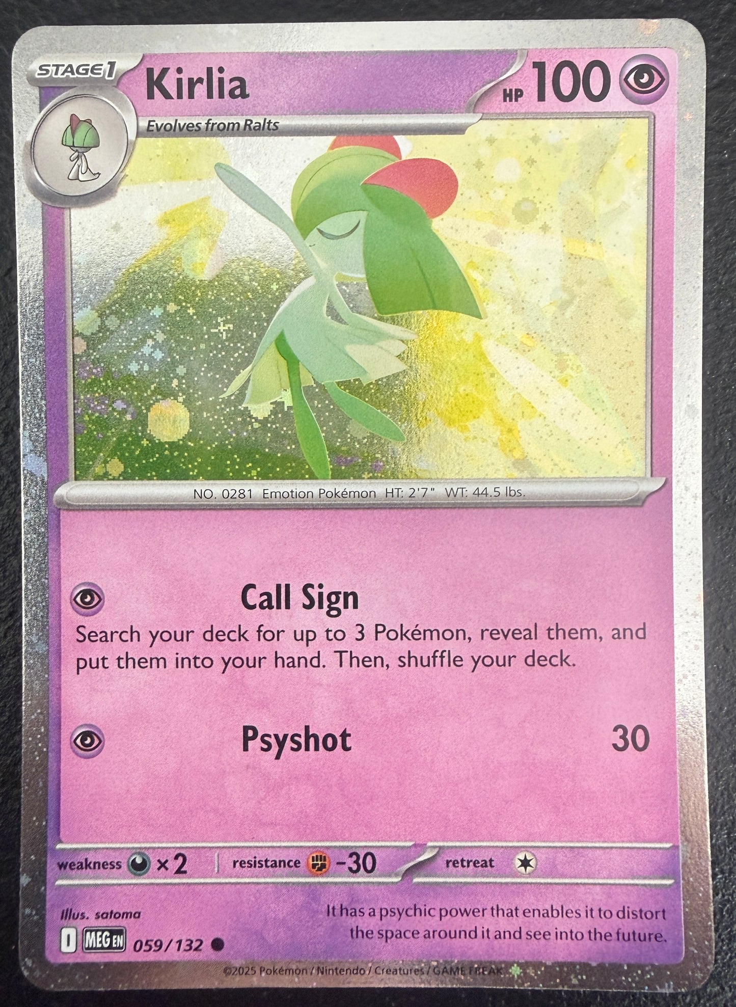 Kirlia - Mega Evolution - 059/132 - Promo Holo "common"