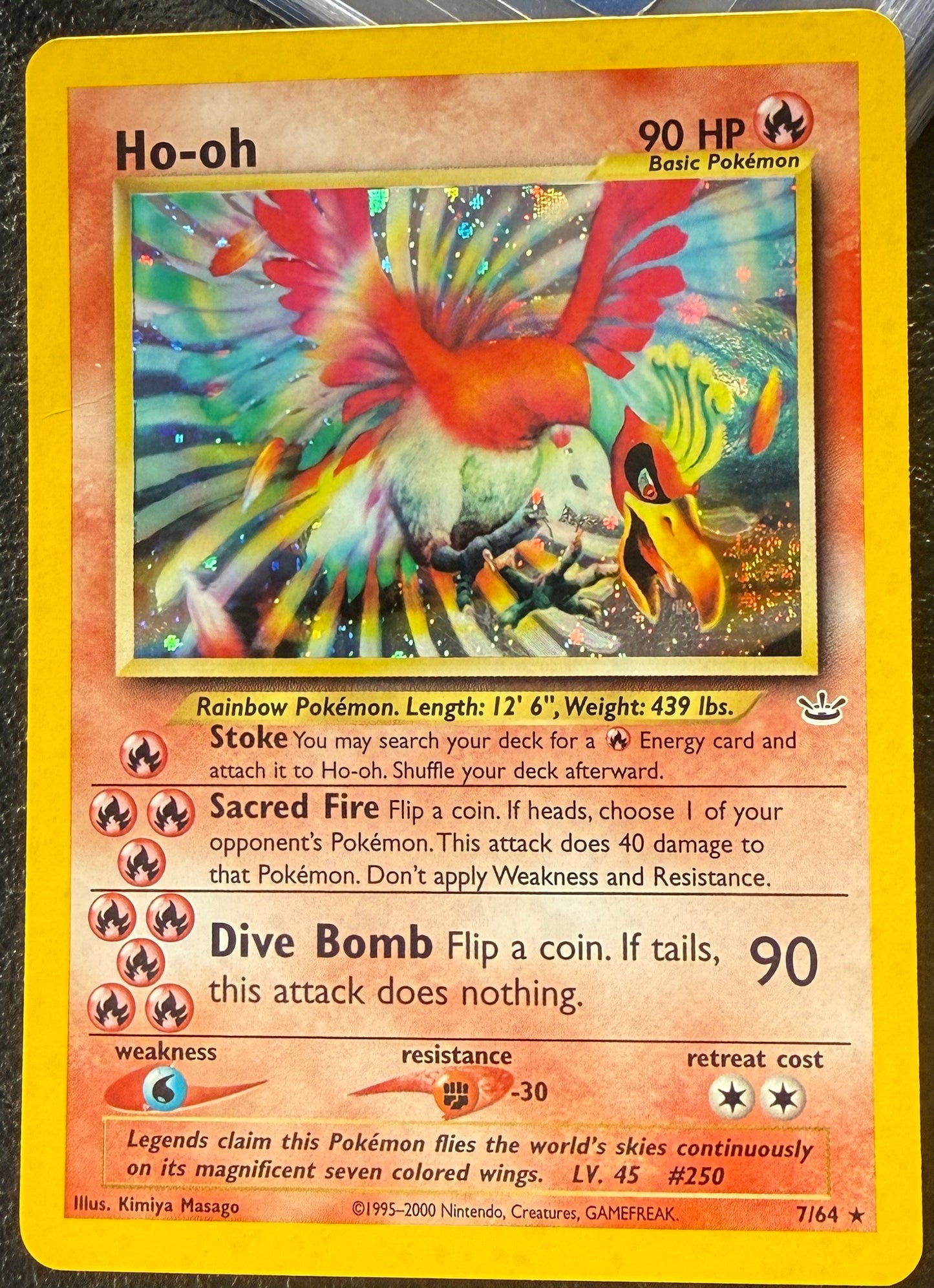 Ho-oh - Neo Revelation - 7/64 - Holo Rare (DMG - HP)