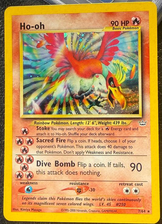Ho-oh - Neo Revelation - 7/64 - Holo Rare (DMG - HP)