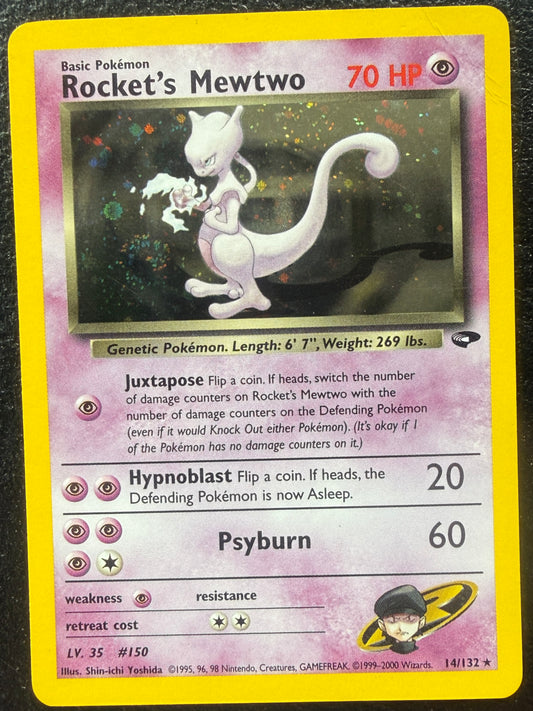 Rocket's Mewtwo - Gym Challenge - 14/132 - Holo Rare (DMG)