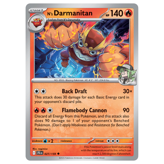 N's Darmanitan - Journey Together - 027/159 - Uncommon