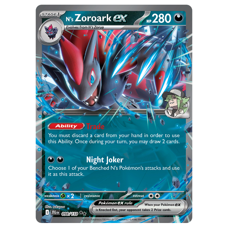 N's Zoroark ex - Journey Together - 098/159 - Ultra Rare