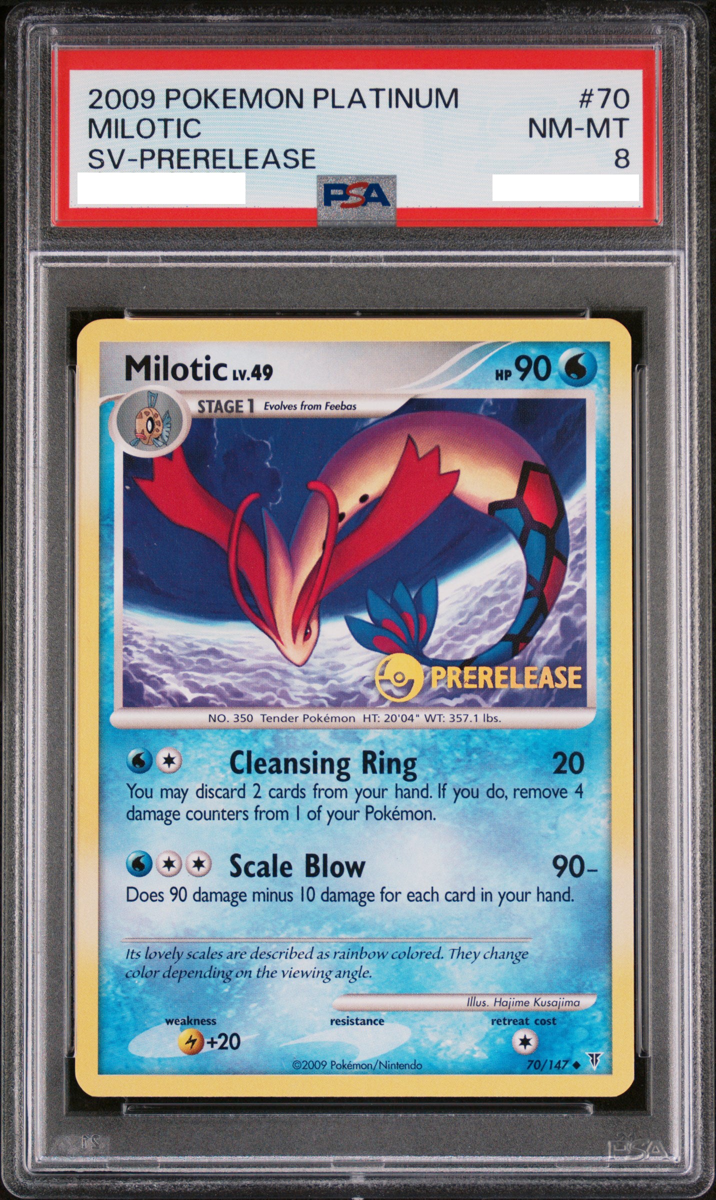 PSA 8 NM-MT Milotic - Supreme Victors Prerelease Promo 70/147