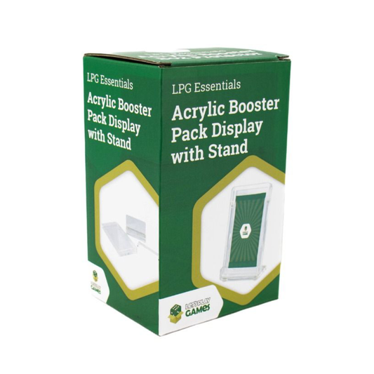 Acrylic Booster Pack Display with Stand by LPG