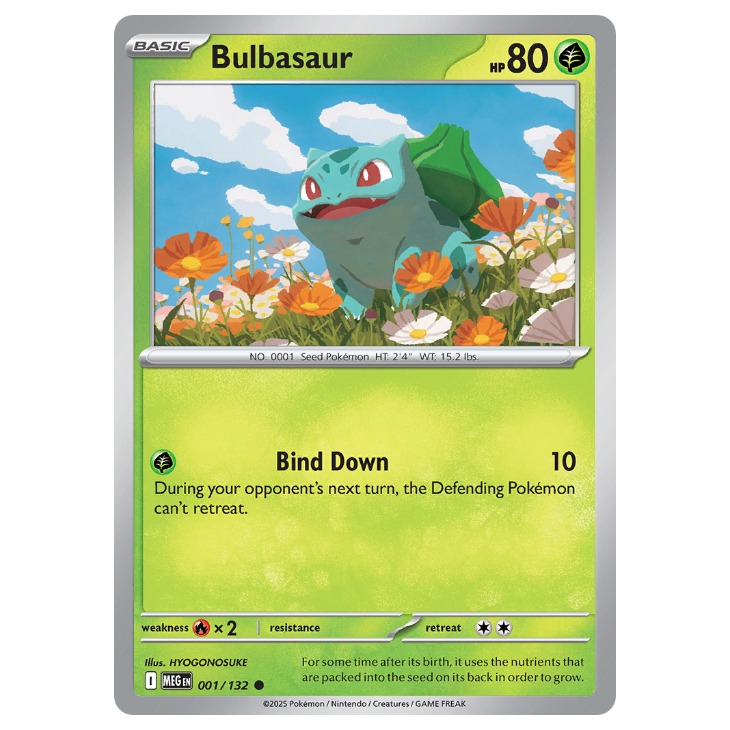 Bulbasaur - Mega Evolution - 001/132 - Common