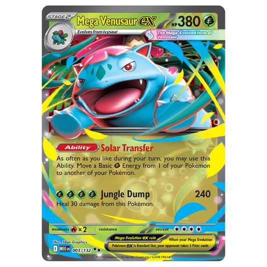 Mega Venusaur ex - Mega Evolution - 003/132 - Ultra Rare