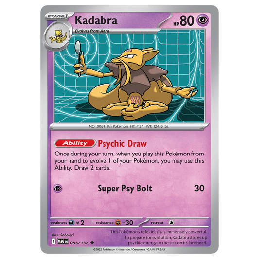 Kadabra - Mega Evolution - 055/132 - Uncommon