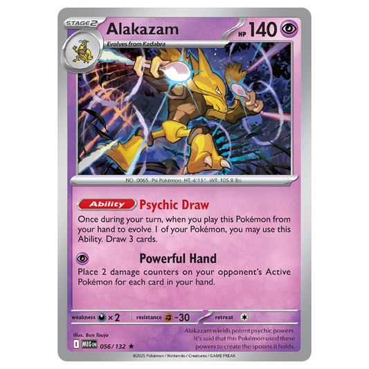 Alakazam - Mega Evolution - 056/132 - Holo Rare