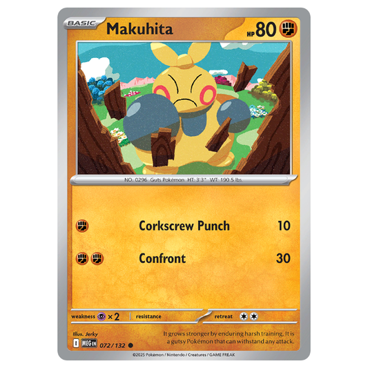Makuhita - Mega Evolution - 072/132 - Common