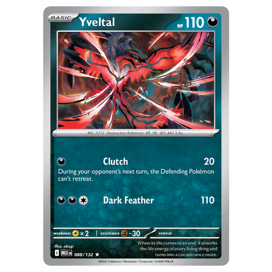 Yveltal - Mega Evolution - 088/132 - Holo Rare