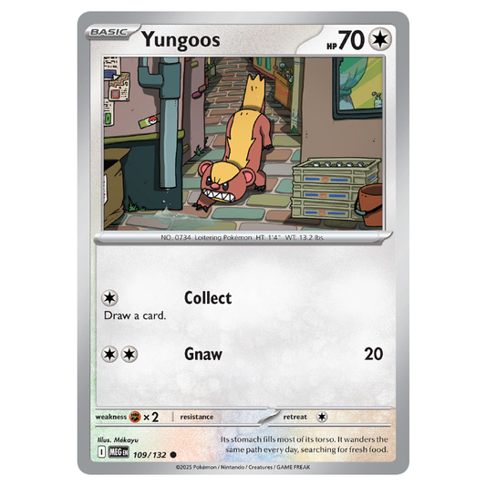 Yungoos - Mega Evolution - 109/132 - Common