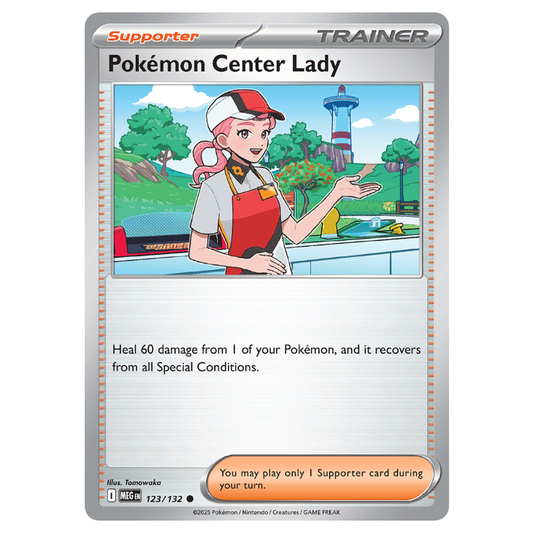 Pokemon Center Lady - Mega Evolution - 123/132 - Uncommon