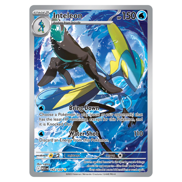 Inteleon - Mega Evolution - 142/132 - Illustration Rare