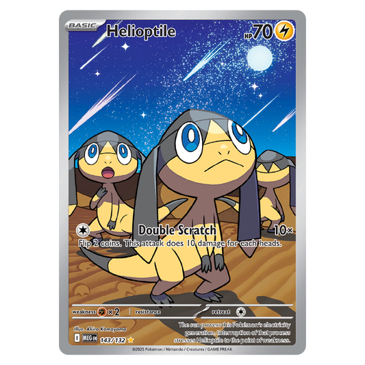 Helioptile - Mega Evolution - 143/132 - Illustration Rare