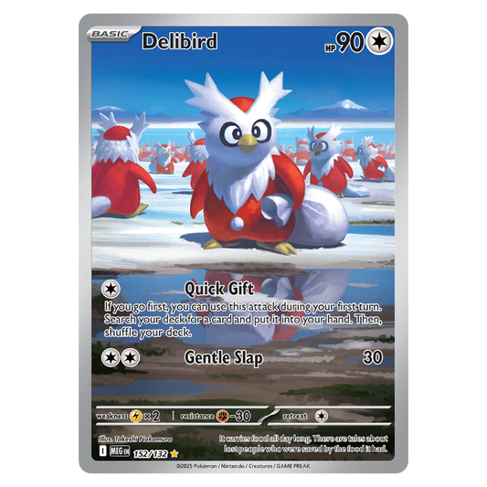 Delibird - Mega Evolution - 152/132 - Illustration Rare